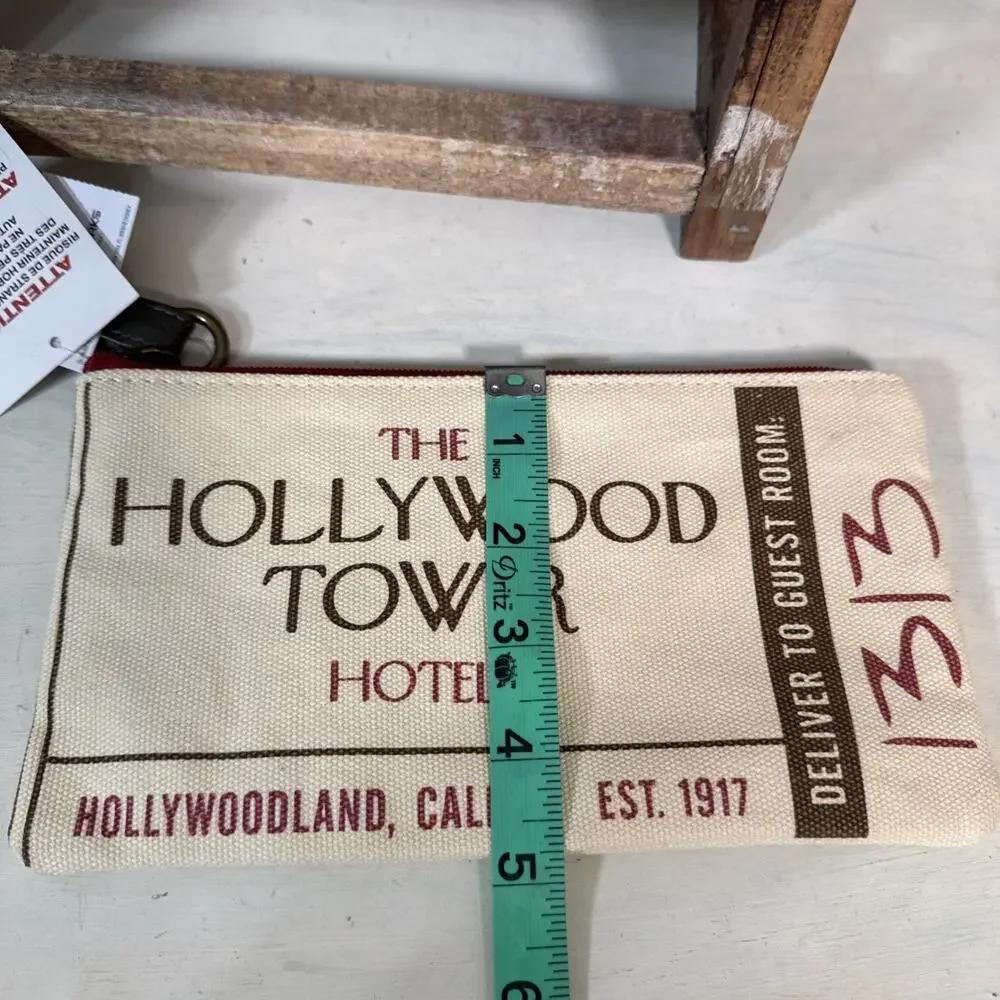 Disney Parks Tower of Terror Wristlet Bag And Light Up Pens Set